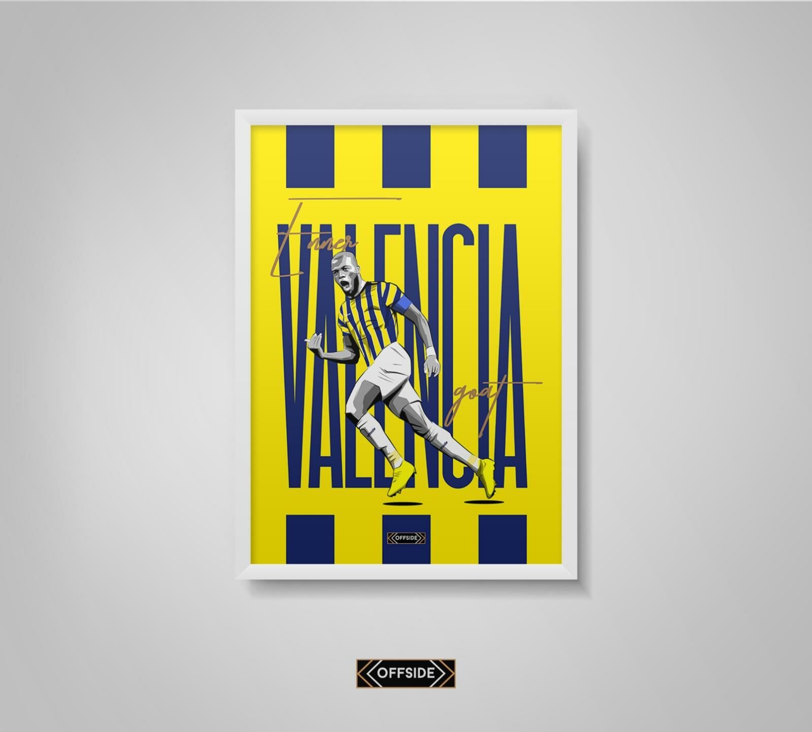 Enner Valencia Poster Beyaz Çerçeve
