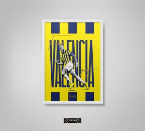 Enner Valencia Poster Beyaz Çerçeve