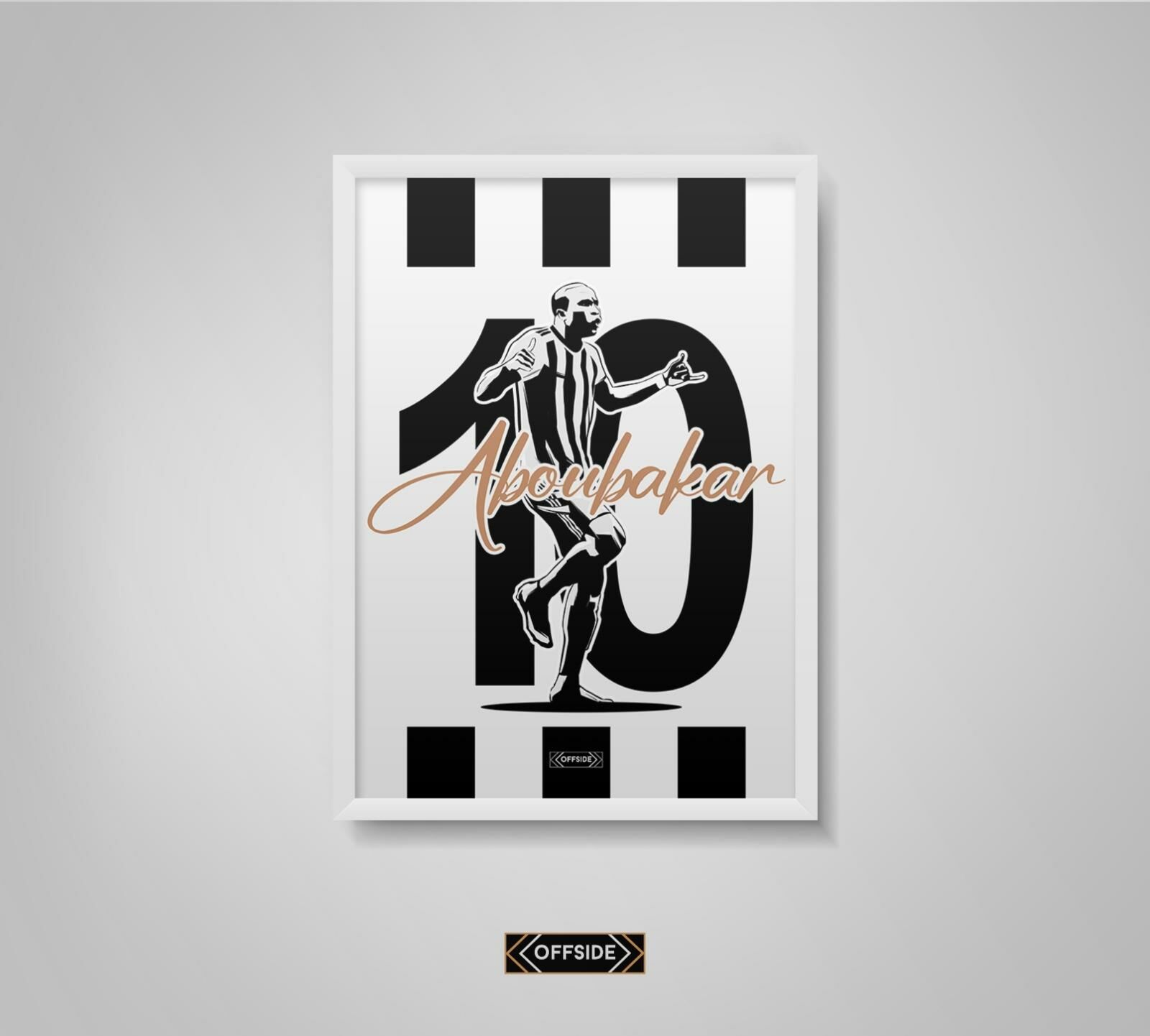 Aboubakar Poster Beyaz Çerçeve