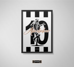 Aboubakar Poster Siyah Çerçeve