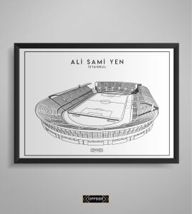 Ali Sami Yen Stad Çizim Posteri