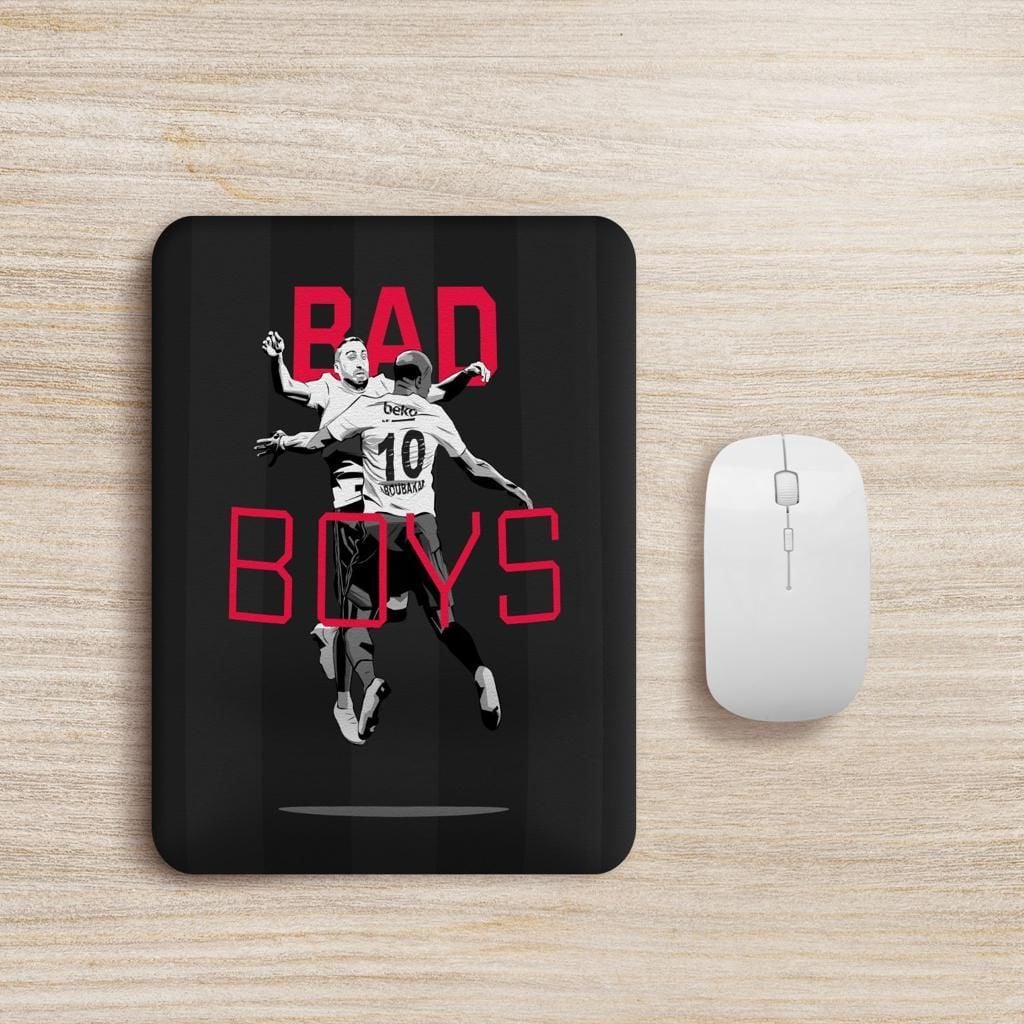 Cenk Tosun & Aboubakar 'Bad Boys' Baskılı Mouse Pad Siyah