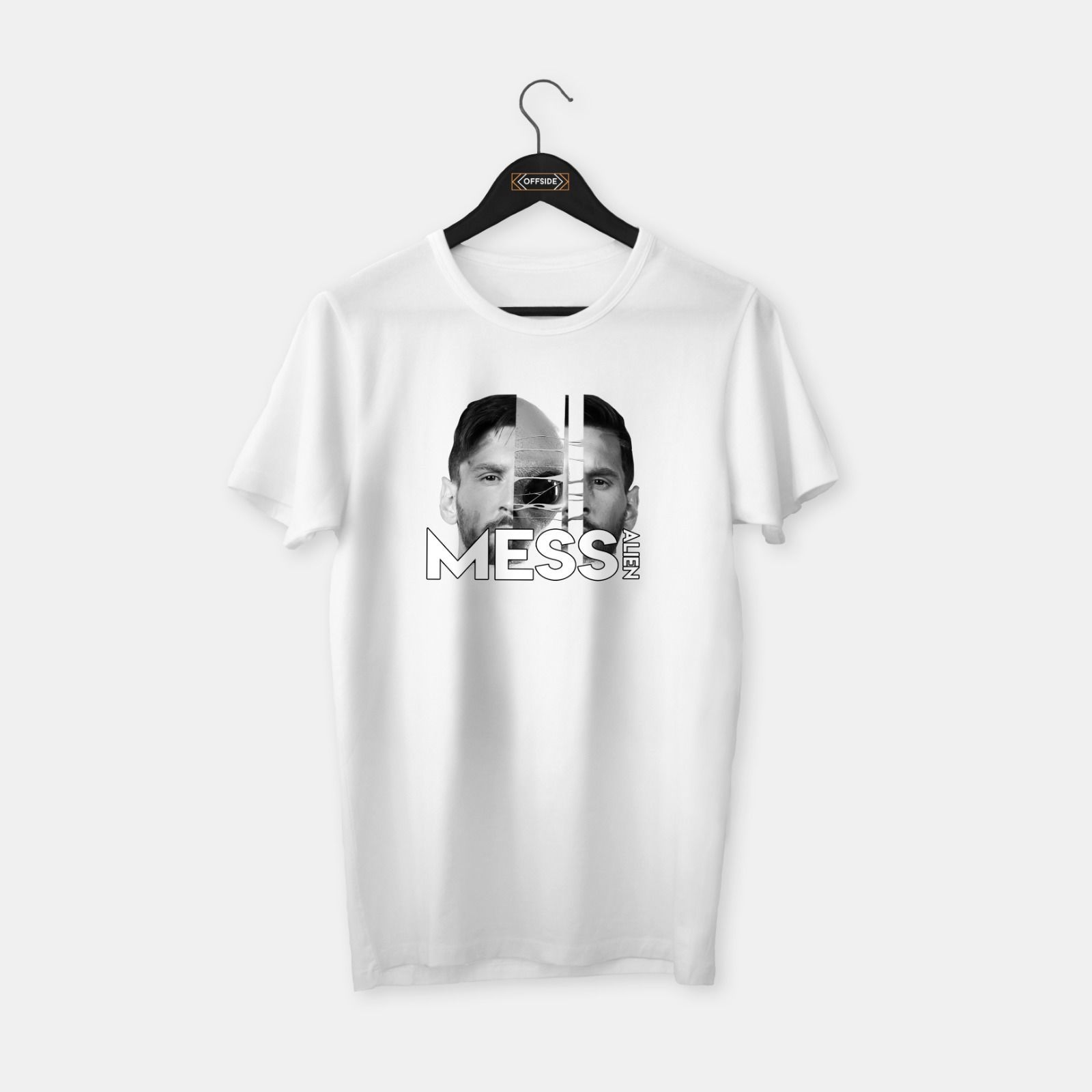 Messi 'Alien' T-shirt Beyaz - XL