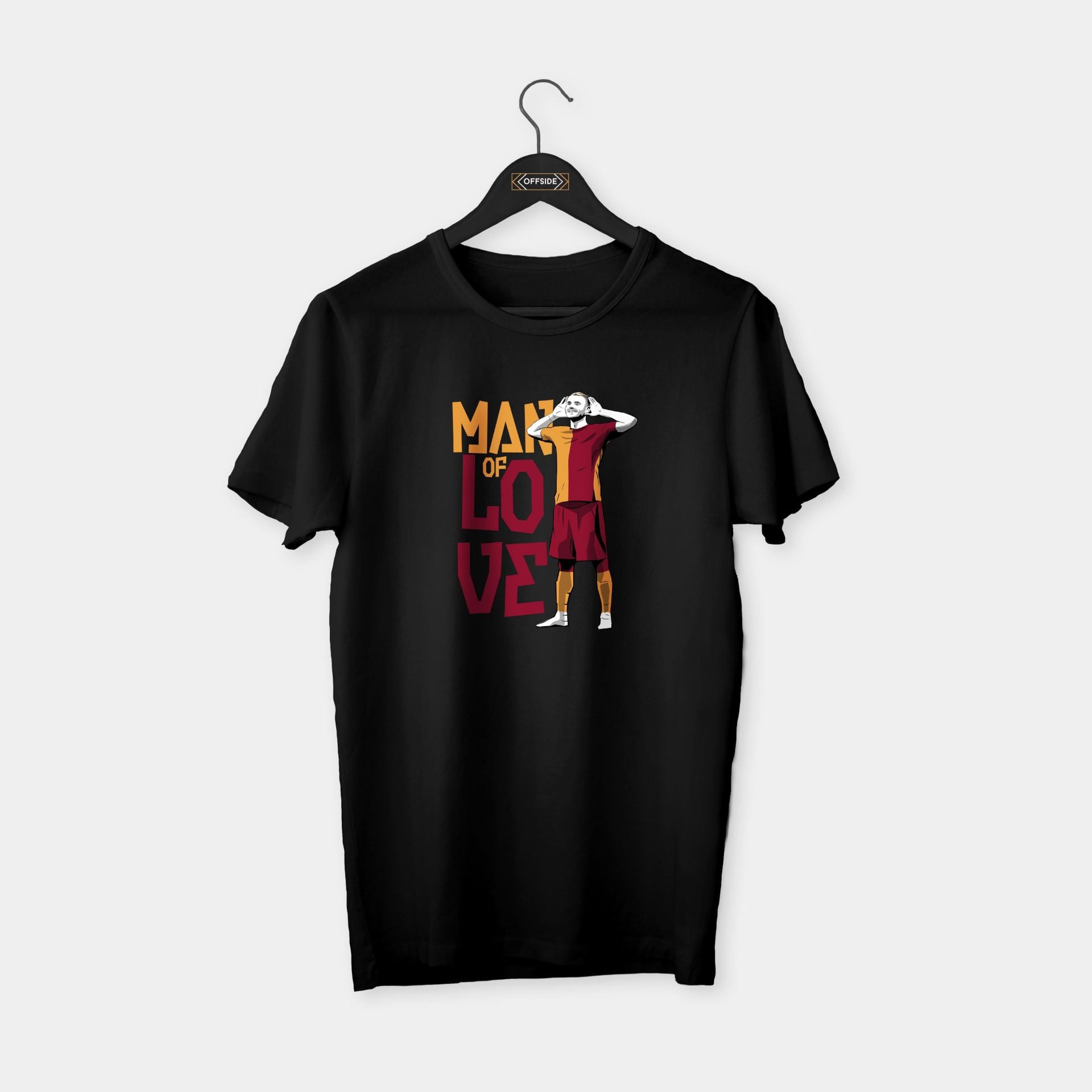 Mauro Icardi (Sarı Saçlı Çizim) T-shirt Siyah - S