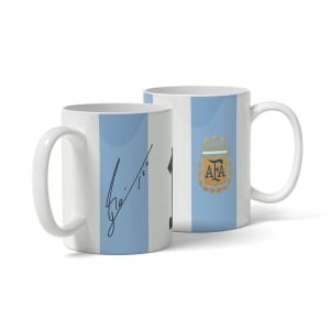 Lionel Messi İmzalı Arjantin Milli Takımı Baskılı Kupa Bardak