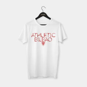 Athletic Bilbao T-shirt Beyaz (Kırmızı Baskı) - XL