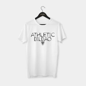 Athletic Bilbao T-shirt Beyaz (Siyah Baskı) - L
