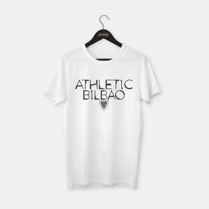 Athletic Bilbao T-shirt Beyaz (Siyah Baskı) - M