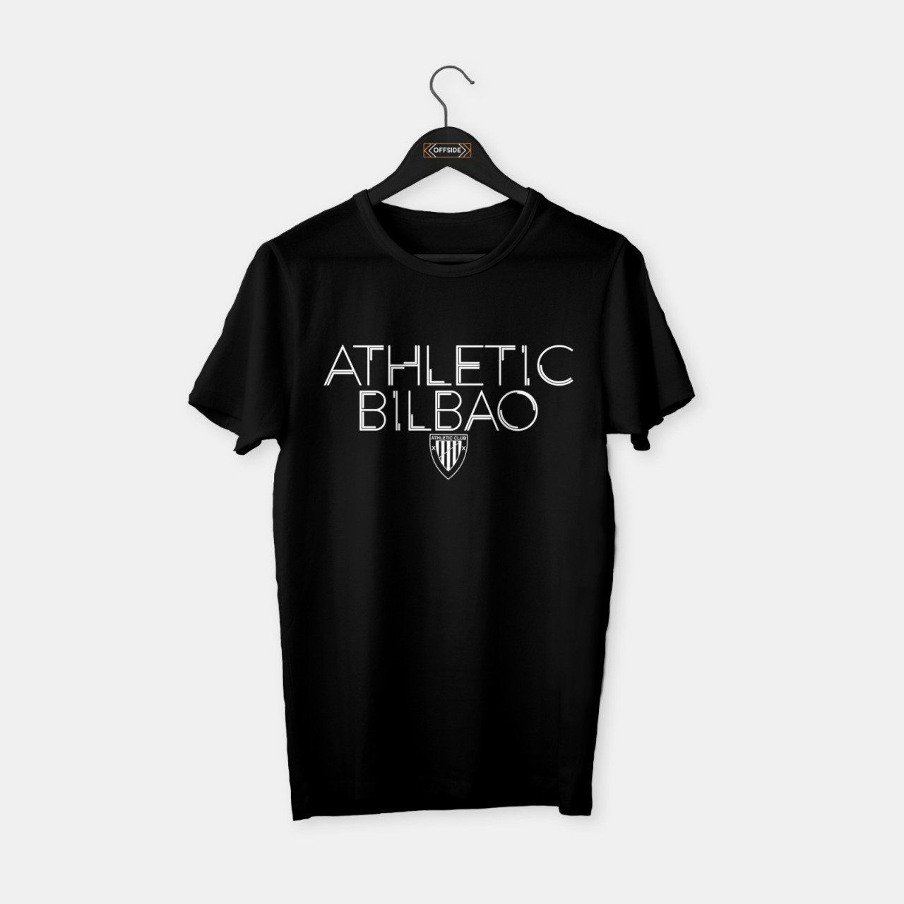 Athletic Bilbao T-shirt Siyah (Beyaz Baskı) - M