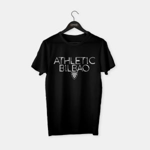 Athletic Bilbao T-shirt Siyah (Beyaz Baskı) - M