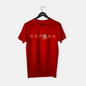 Spain (İspanya) 'Espana' - T-shirt Kırmızı - XXL
