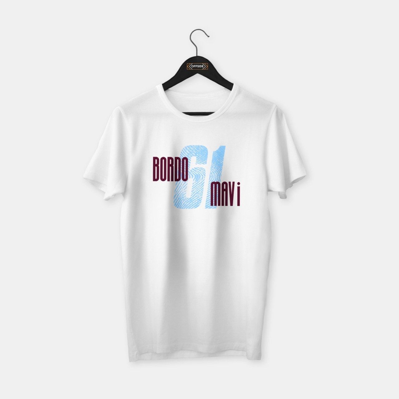 Bordo Mavi 1961 T-shirt Beyaz - L