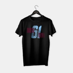 Bordo Mavi 1961 T-shirt Siyah - M