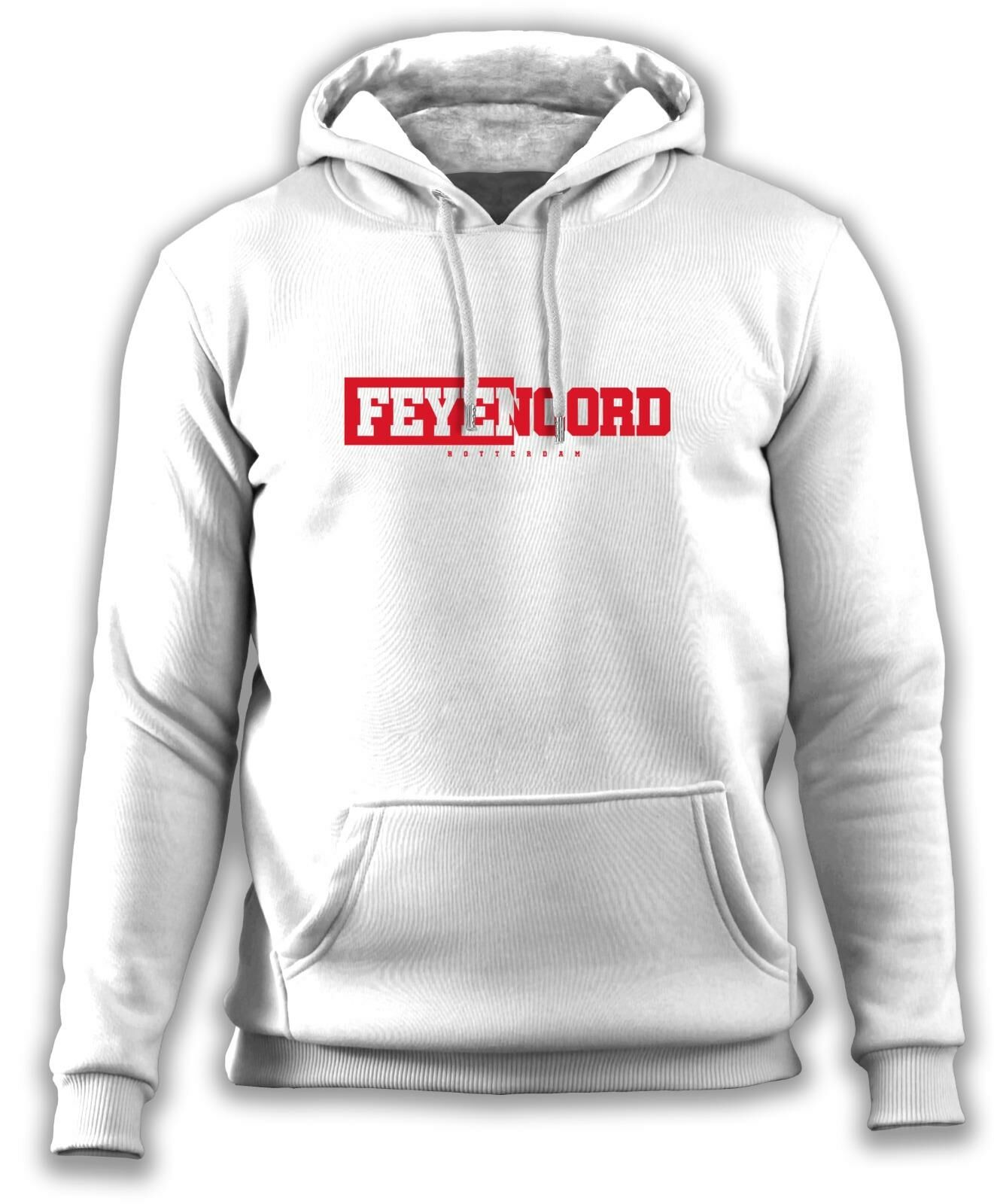 Feyenoord Kapüşonlu Sweatshirt Beyaz - L
