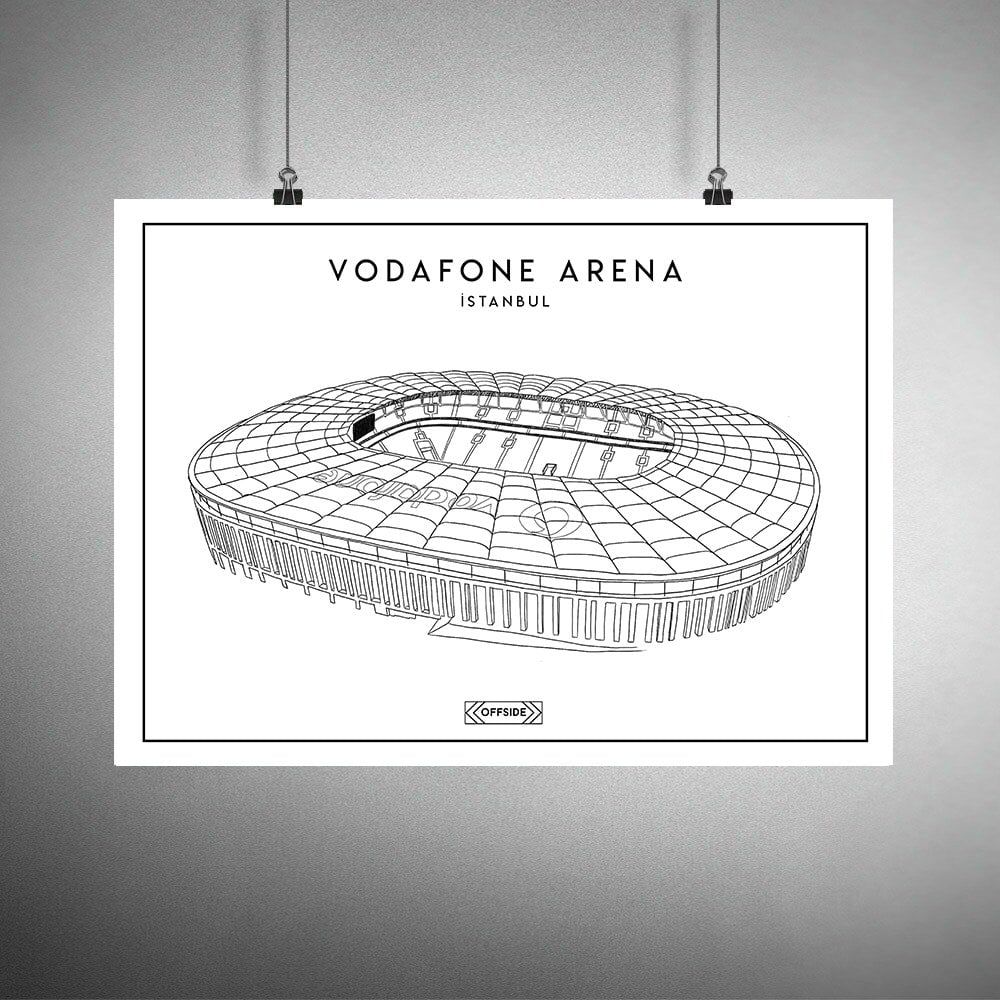 Vodafone Park Stad Çizim Posteri
