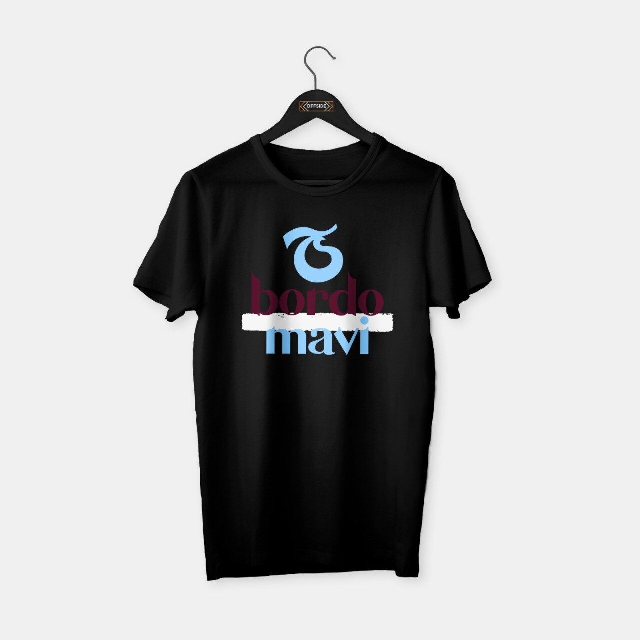 Trabzon - Bordo Mavi T-shirt Siyah - S