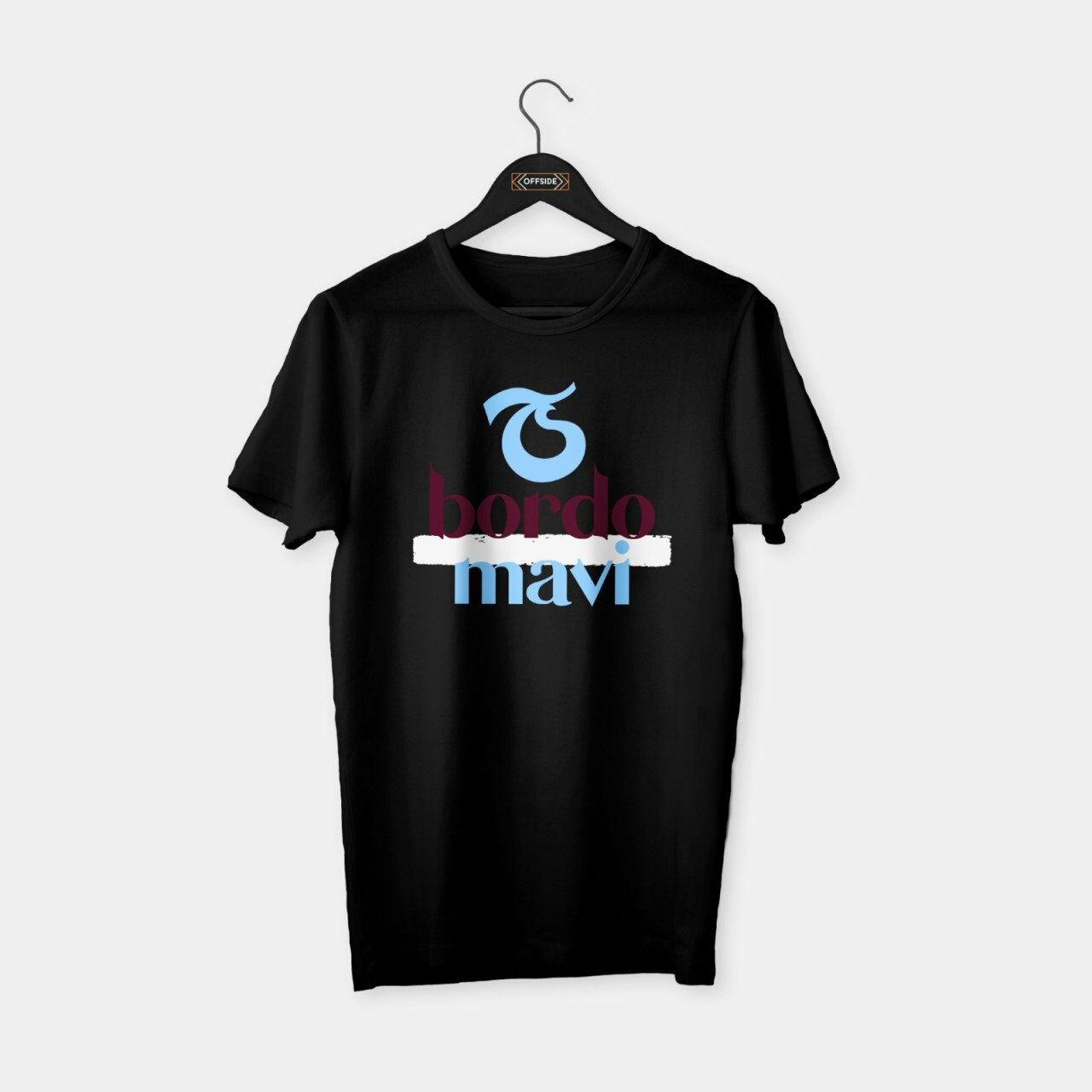 Trabzon - Bordo Mavi T-shirt Siyah - XXL