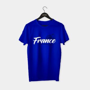 France (Fransa) II T-shirt Sax Mavi - L