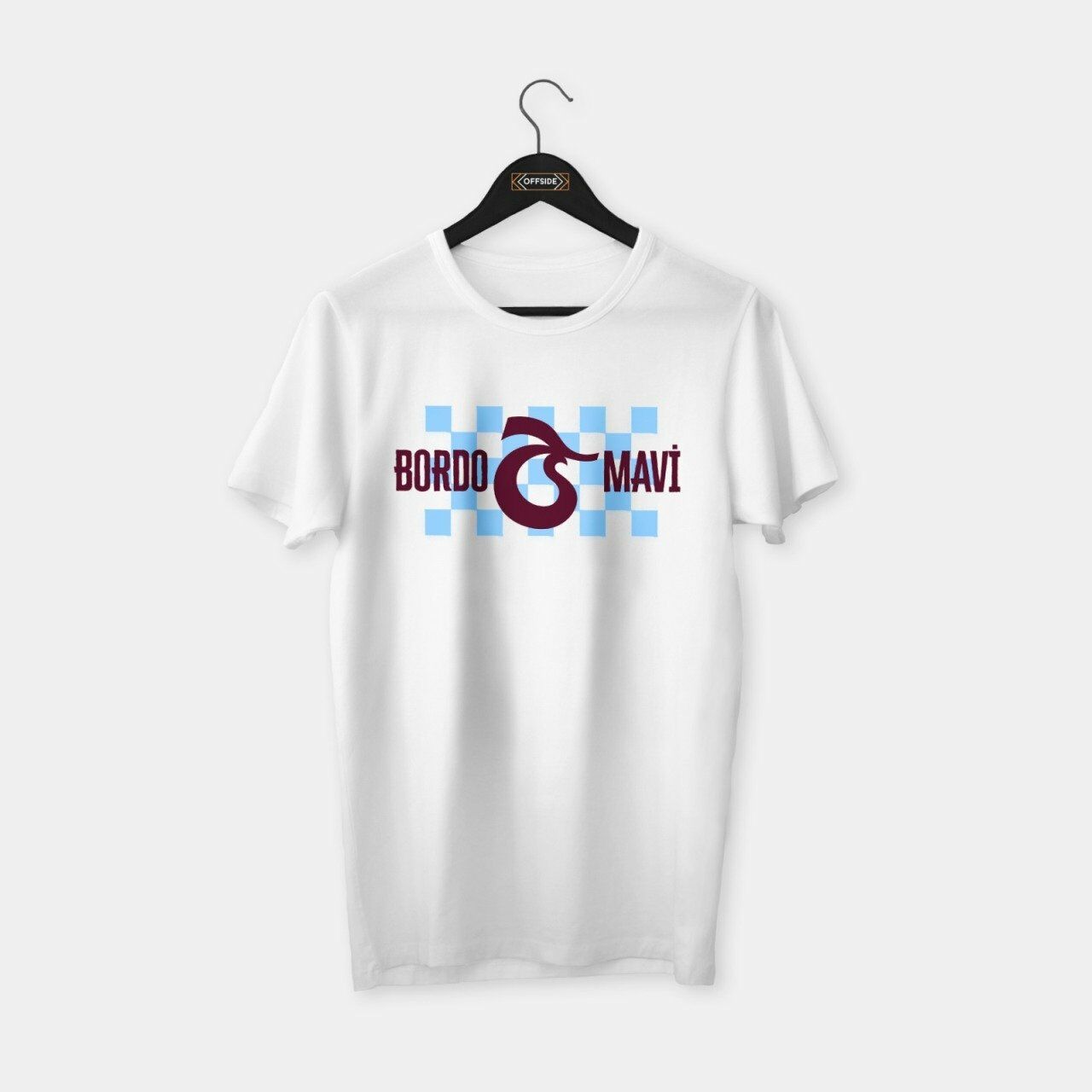 Trabzon Bordo Mavi T-shirt Beyaz - L