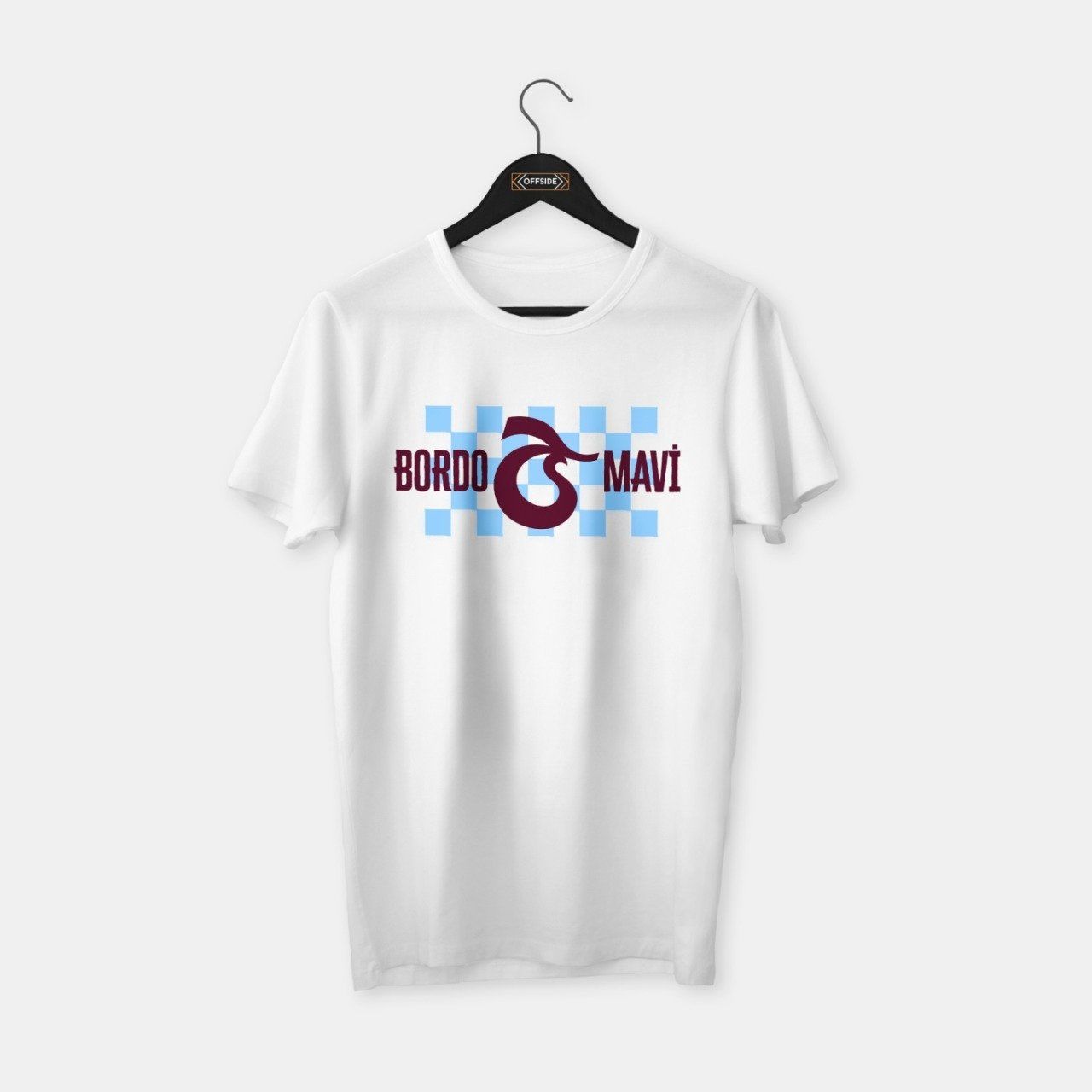 Trabzon Bordo Mavi T-shirt Beyaz - S