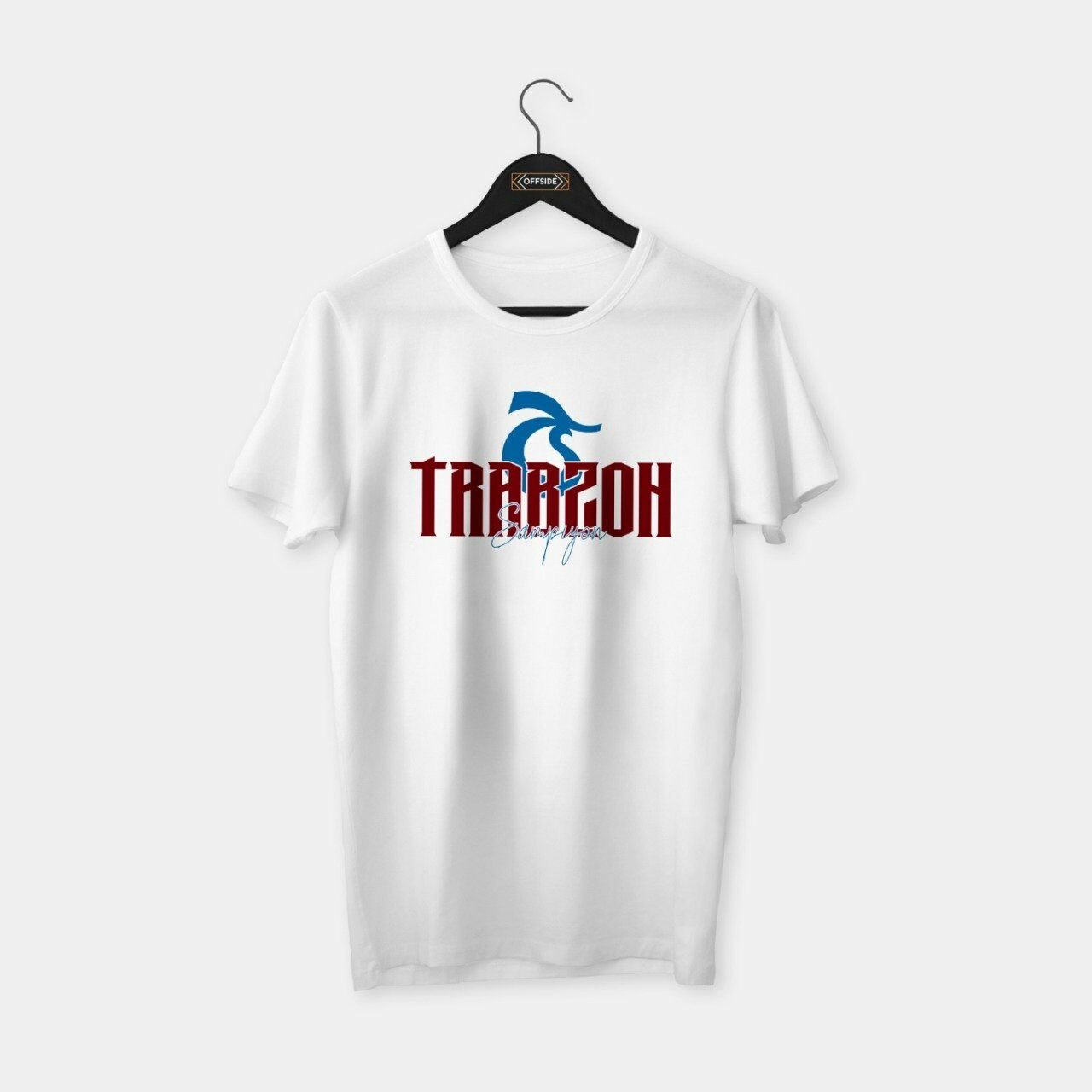 Trabzon 'Şampiyon' T-shirt Beyaz - M