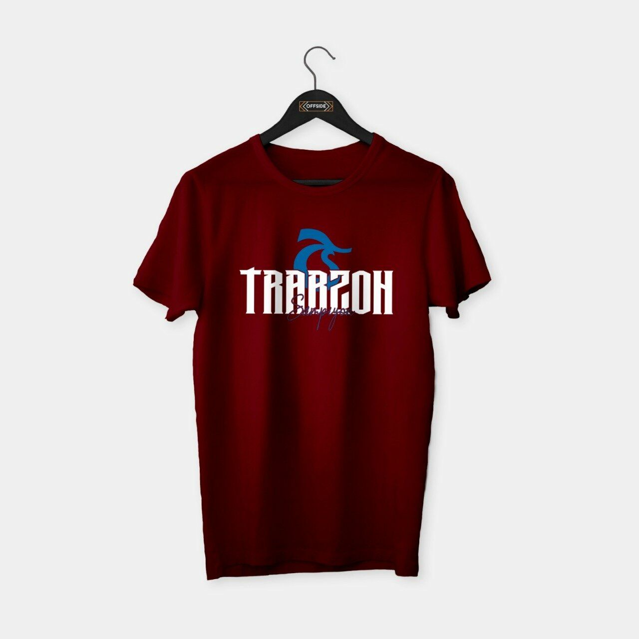Trabzon 'Şampiyon' T-shirt Bordo - S