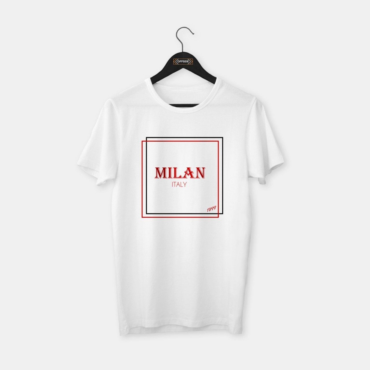 Milan Italy T-shirt Beyaz - S