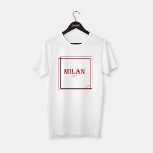 Milan Italy T-shirt Beyaz - S