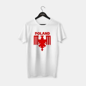 Poland (Polonya) T-shirt Beyaz (Kırmızı Baskı) - S
