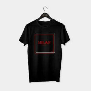 Milan Italy T-shirt Siyah - S