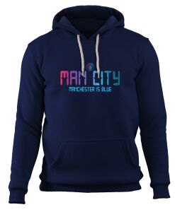 Manchester City - Gradient Kapüşonlu Sweatshirt Lacivert - XXL
