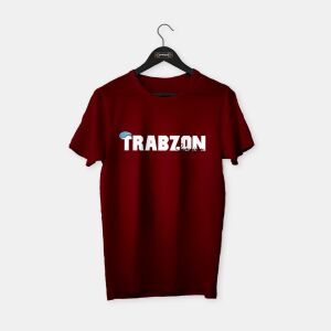 Trabzon Şampiyon 'Kasket' T-shirt Bordo - S