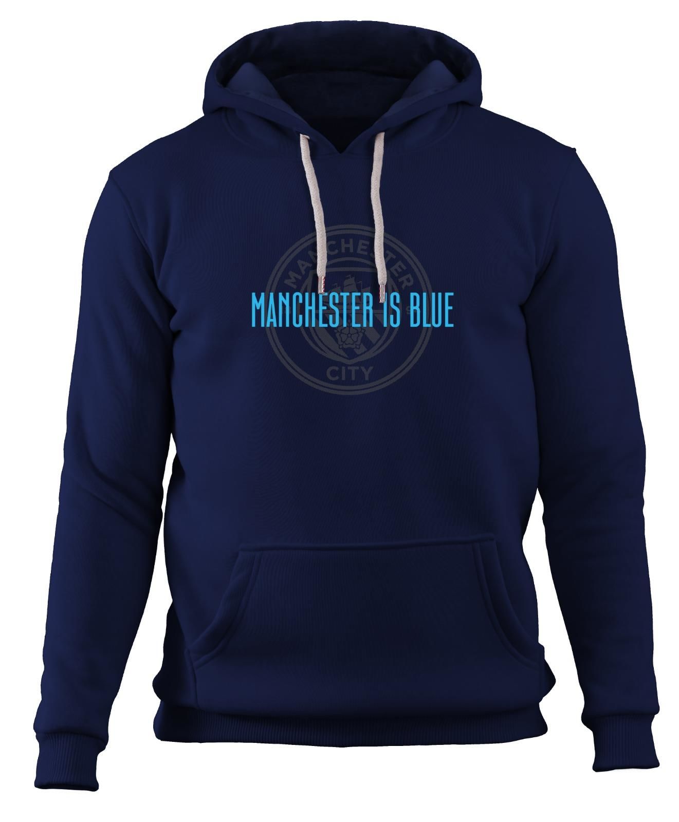Manchester City - Manchester is Blue II Kapüşonlu Sweatshirt Lacivert - L