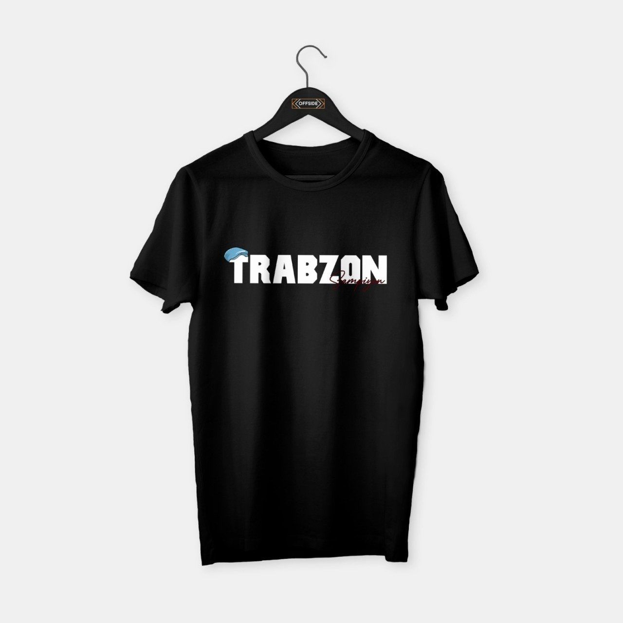 Trabzon Şampiyon 'Kasket' T-shirt Siyah - XL