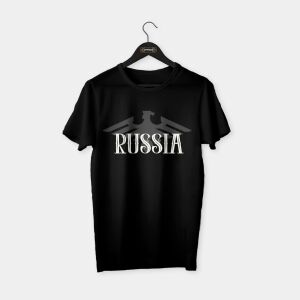 Russia (Rusya) T-shirt Siyah - XXL