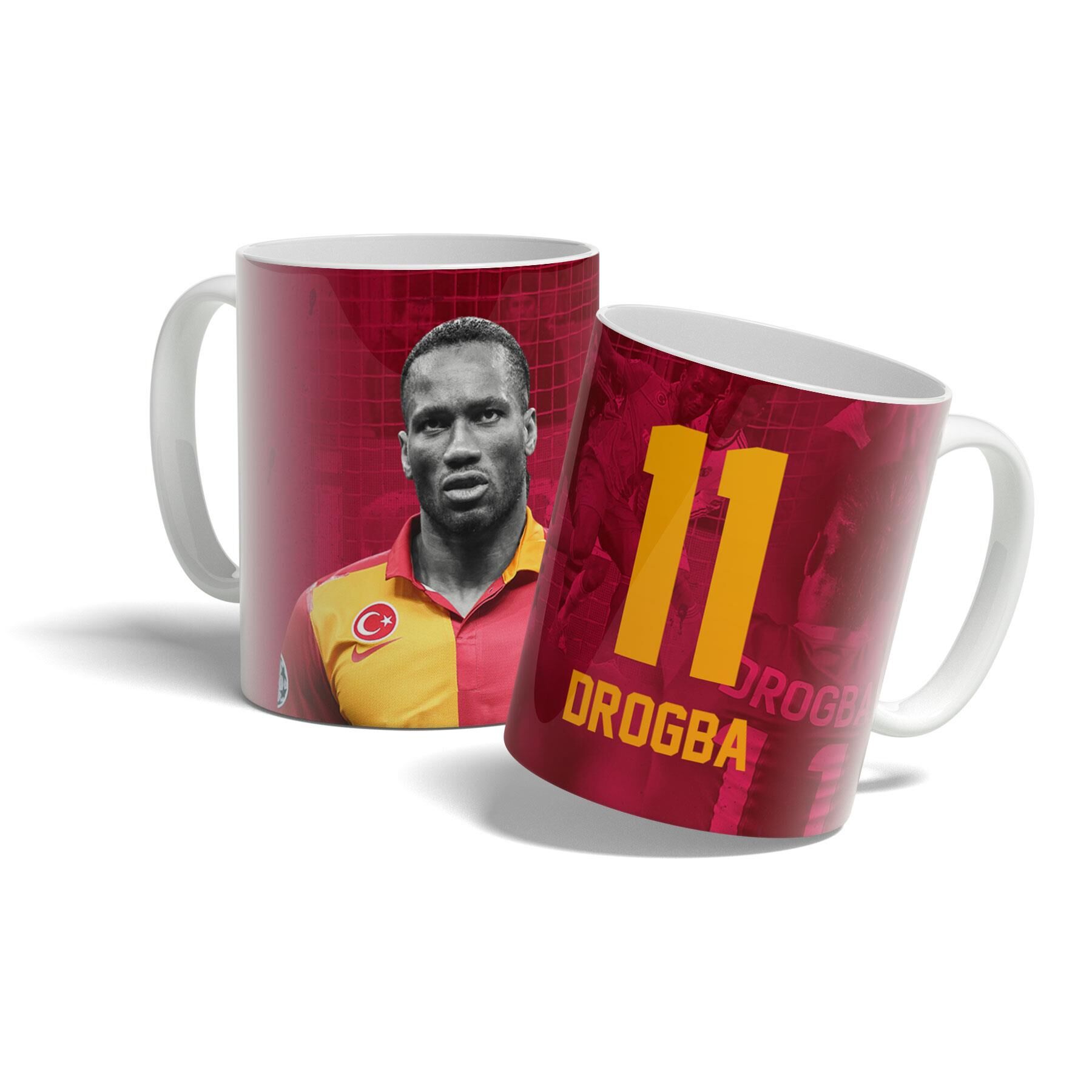 Drogba Tasarım Baskılı Kupa Bardak