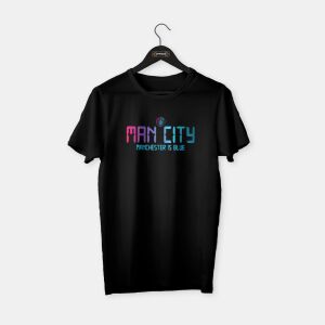 Manchester City - Gradient T-shirt Siyah - XXL