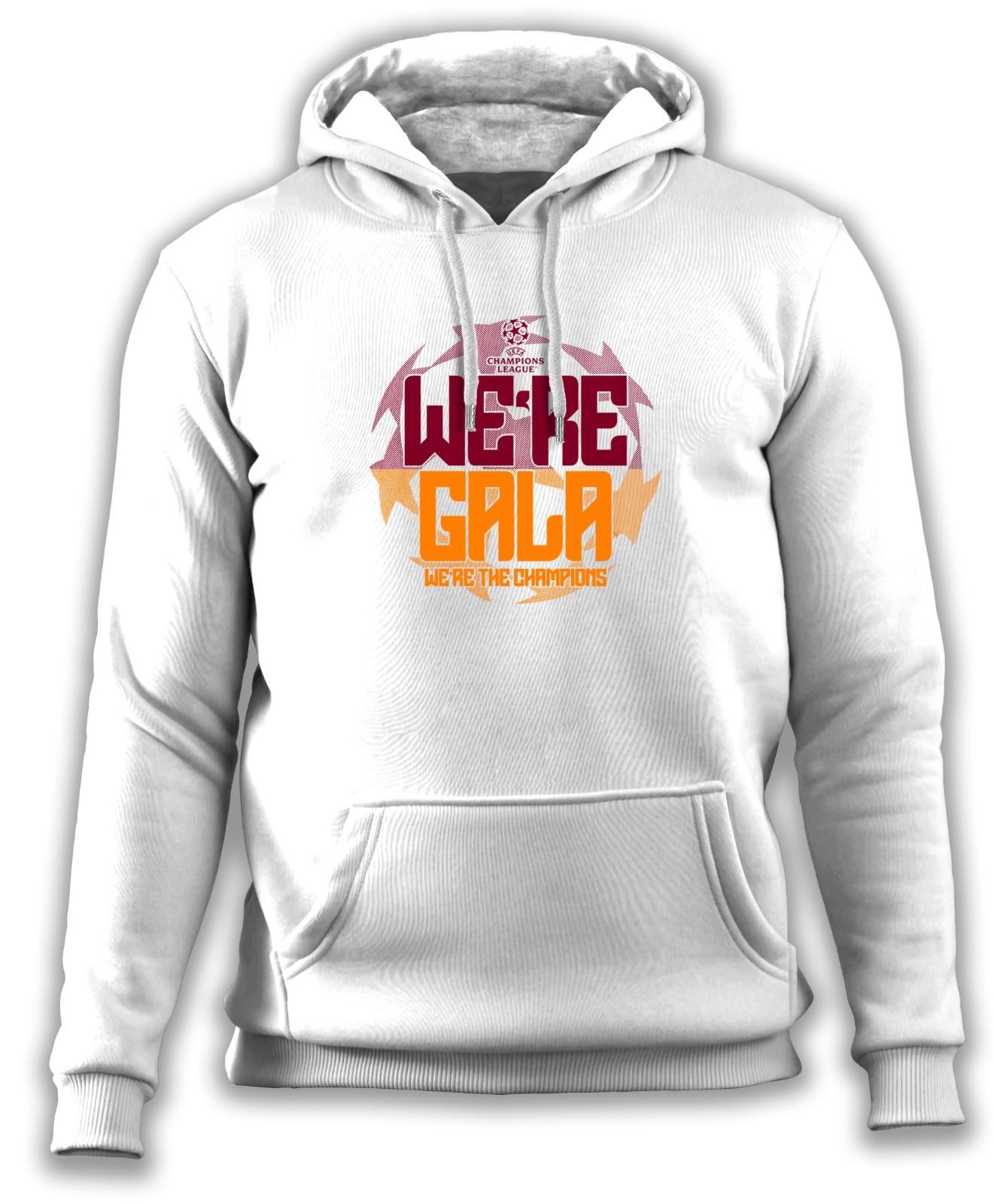 Şampiyonlar Ligi Özel 'We're Gala' Kapüşonlu Sweatshirt Beyaz - S