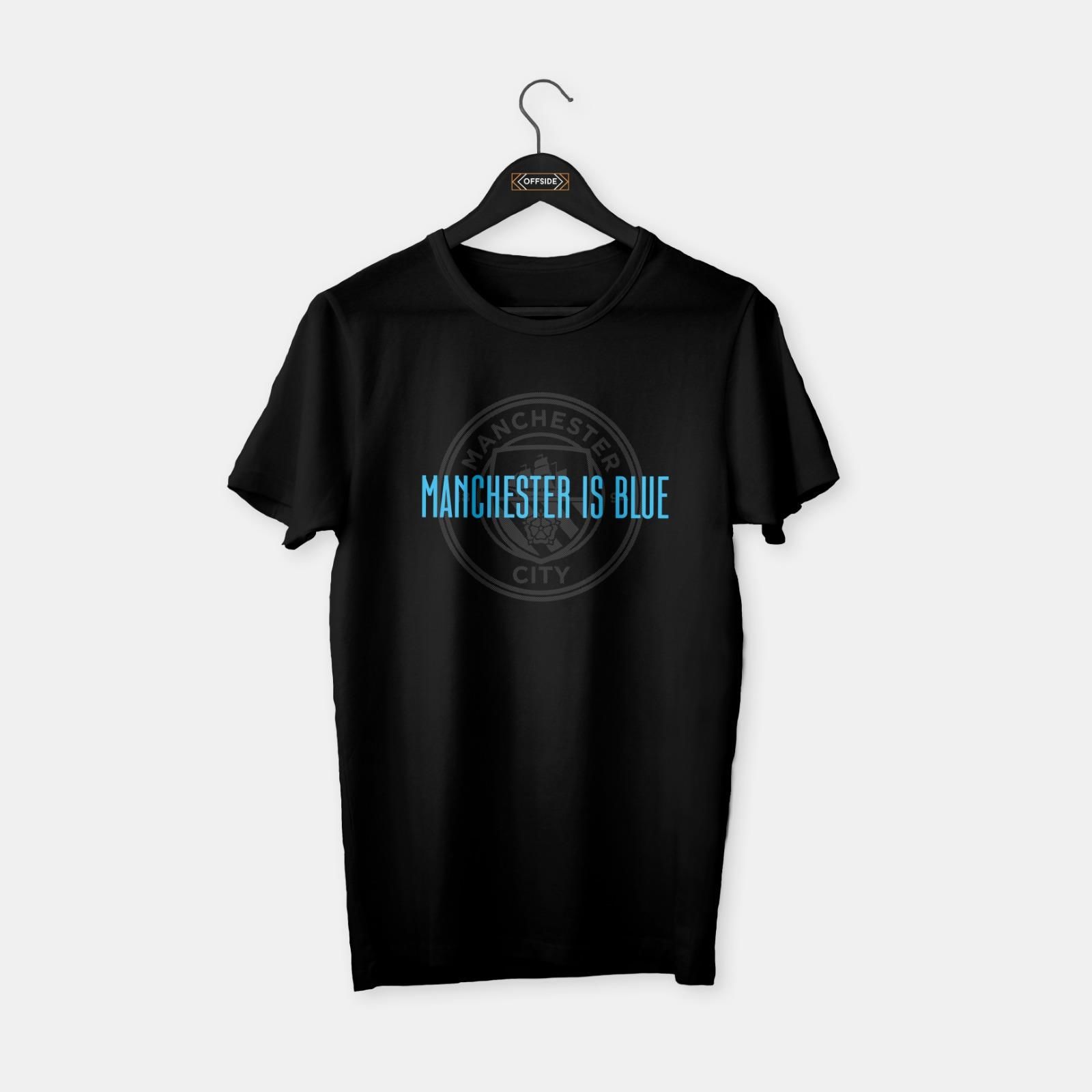 Manchester City - Manchester is Blue II T-shirt Siyah - L