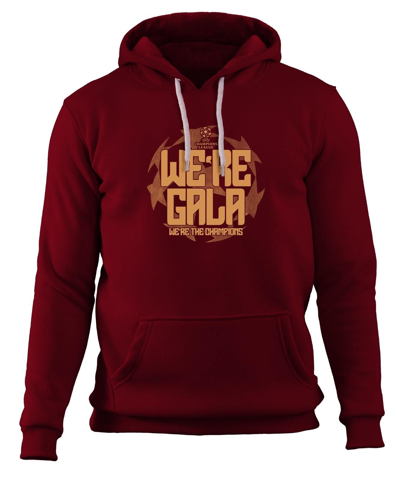 Şampiyonlar Ligi Özel 'We're Gala' Kapüşonlu Sweatshirt Bordo - XL