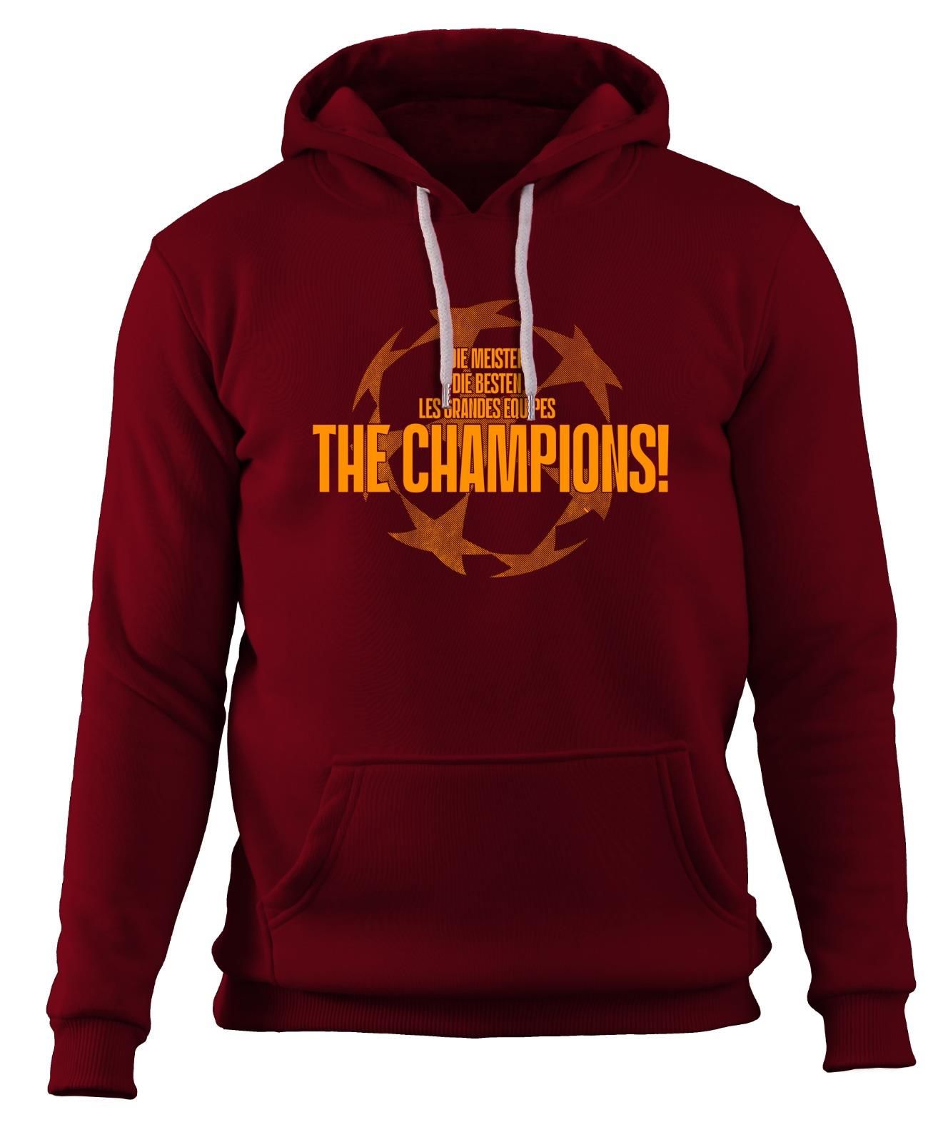Şampiyonlar Ligi Özel 'The Champions' Kapüşonlu Sweatshirt Bordo - L