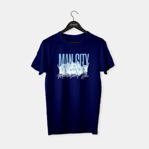 Manchester City - Manchester is Blue - Celebration T-shirt Lacivert - L