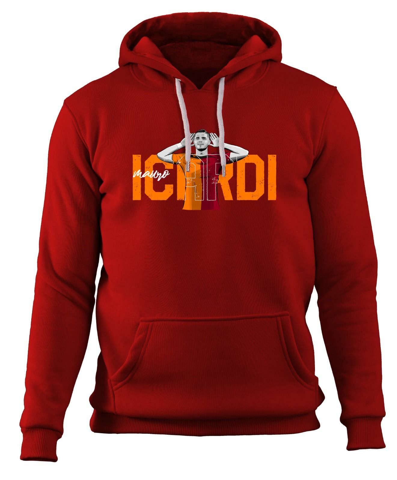 Mauro Icardi Kapüşonlu Sweatshirt Kırmızı - XXL