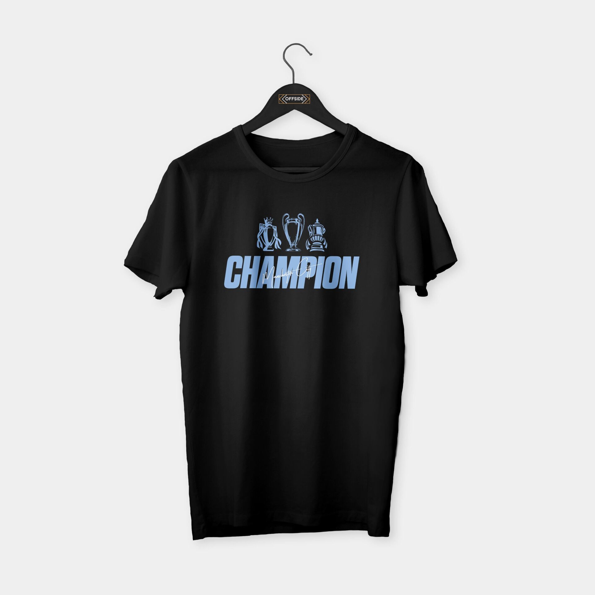 Manchester City 'Treble' Champion T-shirt Siyah - M