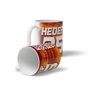 Sarı Kırmızı Hedef 25 Tasarımlı KONSANTRASYON Baskılı Kupa Bardak