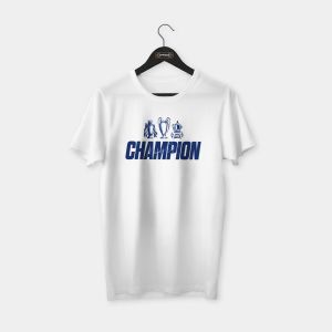 Manchester City 'Treble' Champion T-shirt Beyaz - XL