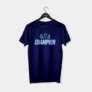 Manchester City 'Treble' Champion T-shirt Lacivert - M