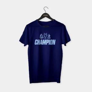 Manchester City 'Treble' Champion T-shirt Lacivert - L