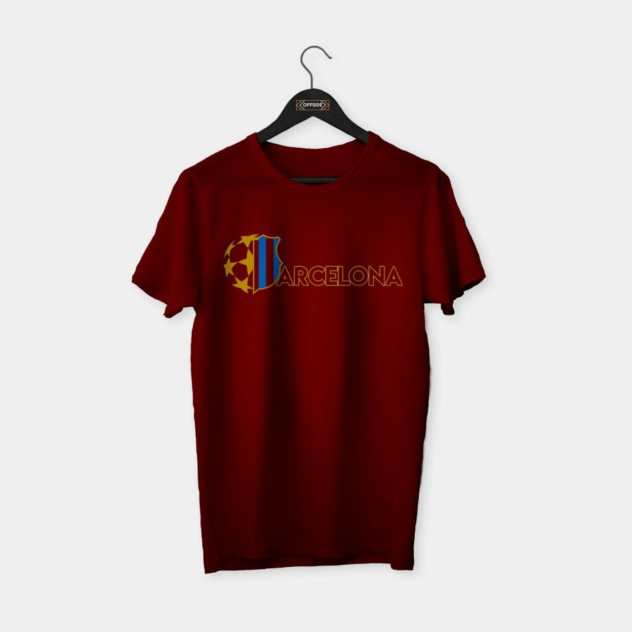 Barcelona 'Champion' T-shirt Bordo - L