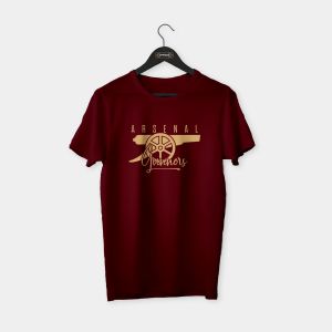 Arsenal 'Gunners - Gold' T-shirt Bordo - XL